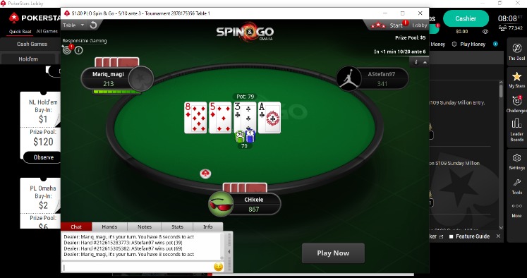 PokerStars casino Bono 500€ + 100 giros